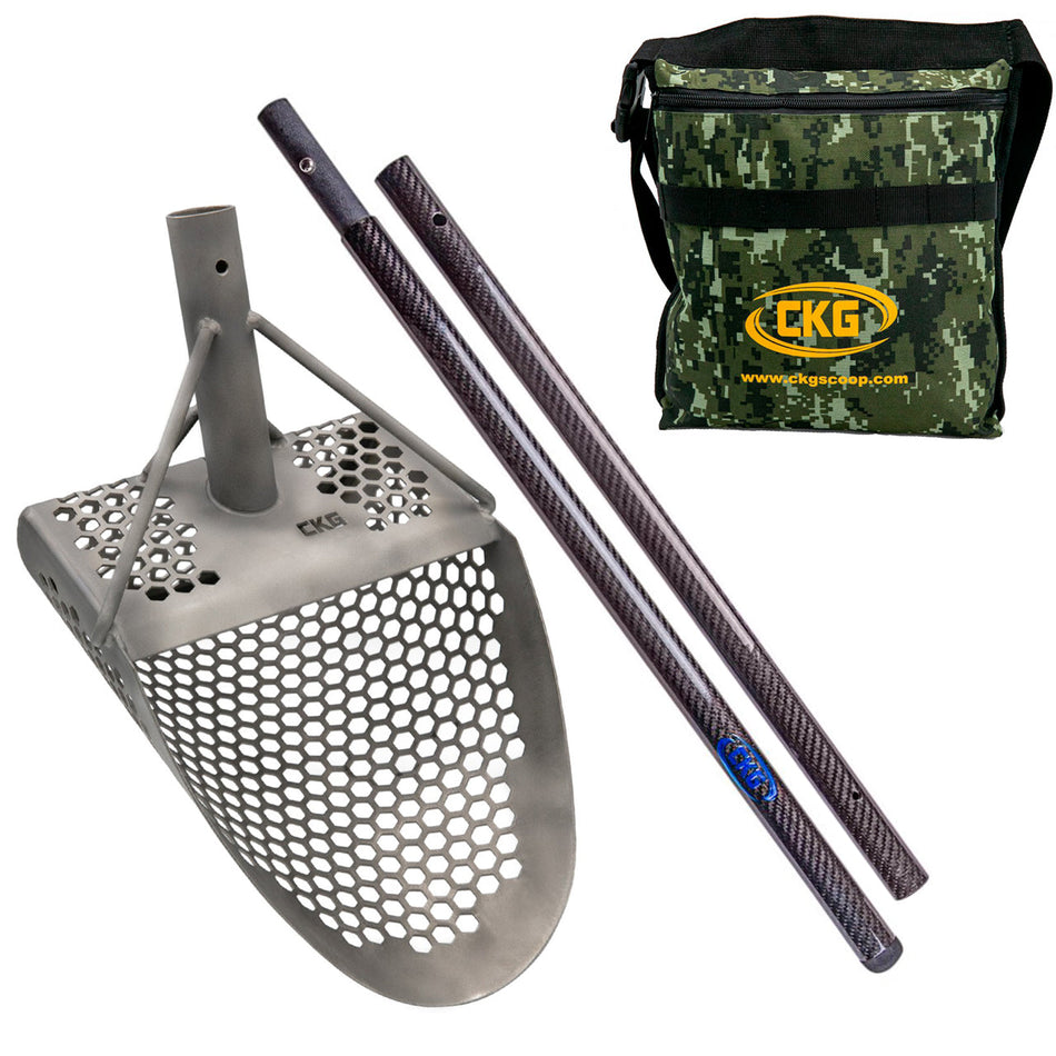 CKG Titanium Sand Scoop with Carbon Handle