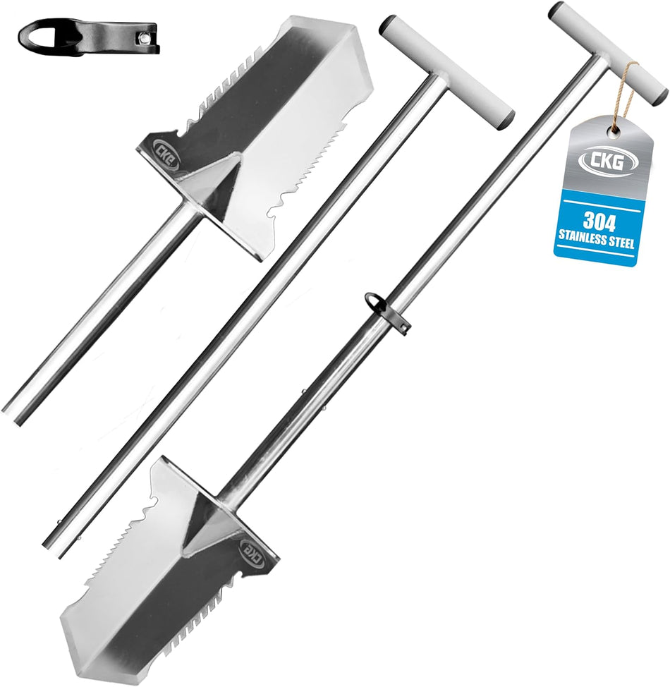 Double Serrated Blade Shovel