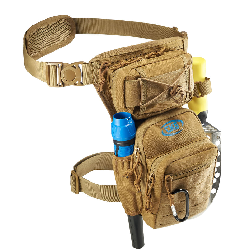 Khaki Metal Detecting Tool Bag – Tactical Waist Pouch